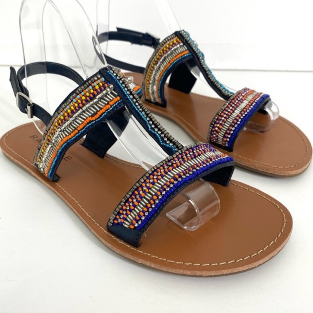 Multicolor Beaded Sandals